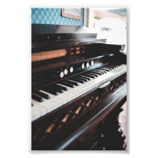 Cute Piano Design Foto Afdruk (Voorkant)