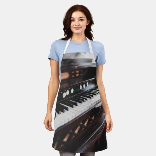 Cute Piano Design Schort (Gedragen)