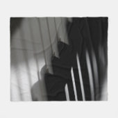 Cute Piano Fleece Deken (Voorkant (Horizontaal))