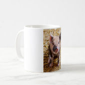 Cute Pic van een baby Pig Koffiemok (Voorkant links)