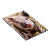 Cute Pic van een baby Pig Notitieboek (Rechterzijde)