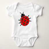 🐞 Cute pickleball Baby Bodysuit (Voorkant)