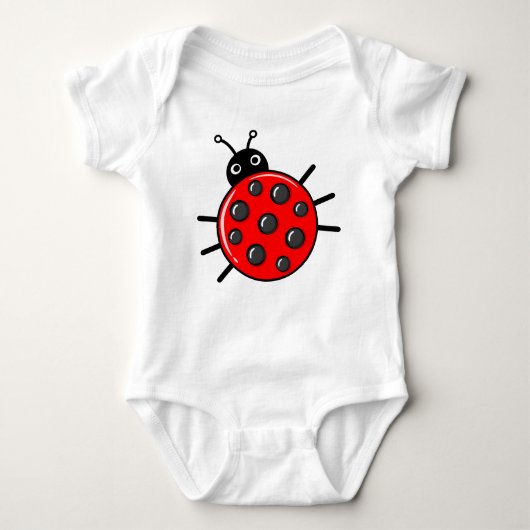🐞 Cute pickleball Baby Bodysuit (Voorkant)