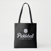 Cute pickleball canvas tas gift voor speler en ven (Voorkant)
