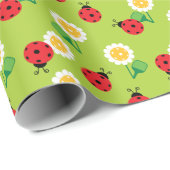 Cute pickleball 🌼 daisies wrapping paper cadeaupapier (Rol Hoek)