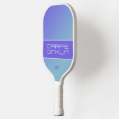 Cute Pickleball Dink Pun Sports Ombre Blue Paars Paddle (Links)
