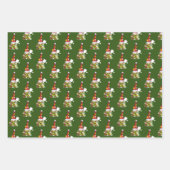 Cute Pickleball-kerstgnomen Inpakpapier Vel (Voorkant 2)