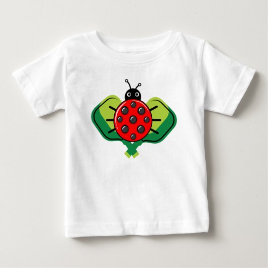 🐞 Cute pickleball ladybug Baby T-Shirt (Voorkant)