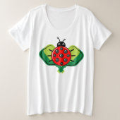 🐞 Cute pickleball ladybug Plus Size T-Shirt (Design voorkant)