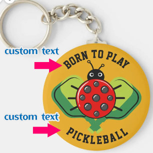 🐞 Cute pickleball ladybug Sleutelhanger