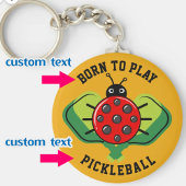🐞 Cute pickleball ladybug Sleutelhanger