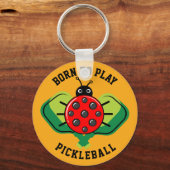 🐞 Cute pickleball ladybug Sleutelhanger (Voorkant)