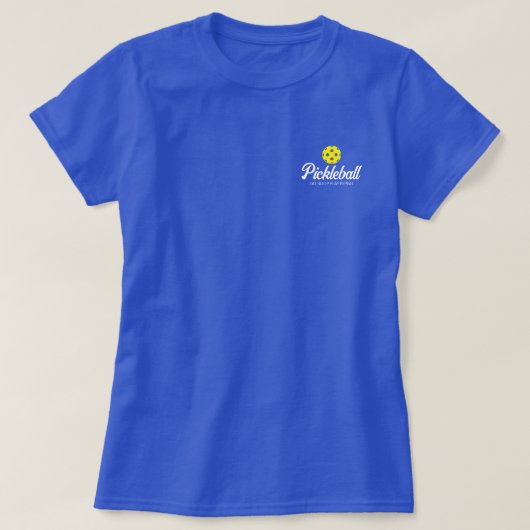 Cute pickleball logo t shirt voor vrouwen (Design voorkant)