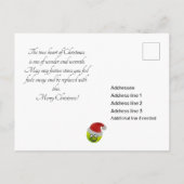Cute Pickleball Santa 🎅 aangepaste tekst Briefkaa Briefkaart (Achterkant)