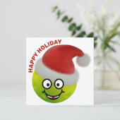 🎅 Cute Pickleball Santa Kerstkaart (Staand voorkant)