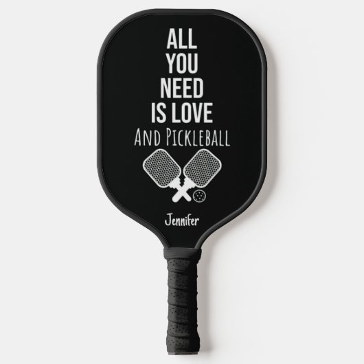 Cute Pickleball Typography Modern Trendy Cool Paddle (Voorkant)