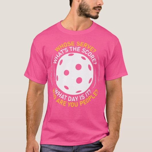 Cute Pickleball Who Are You People Funny T-shirt (Voorkant)