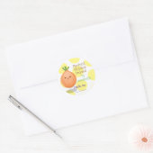 Cute pickled uon cartoon illustration label (Envelop)