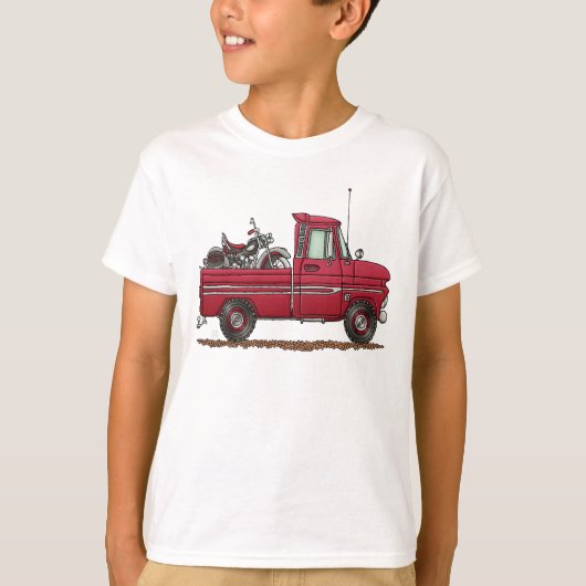 Cute Pickup Cyclus T-shirt (Voorkant)