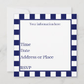 Cute picnic party lovers kaart (Achterkant)