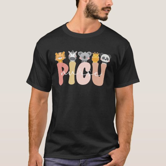 Cute PICU Nurse Pediatric Intensive Care Unit T-shirt (Voorkant)