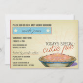 Cute Pie geslacht neutrale babyshower uitnodiging (Voorkant)