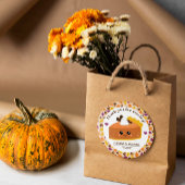 Cute Pie Herfst Baby Shower Ronde Sticker