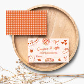 Cute Pie Herfst Babyshower Luiers Raffle Bord Poster