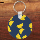Cute Pierogi Button Sleutelhanger (Voorkant)