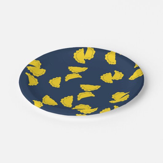 Cute Pierogi Paper Borden Papieren Bordje (Gekanteld)