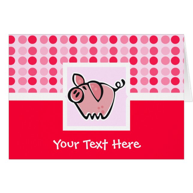 Cute Pig (Voorkant Horizontaal)