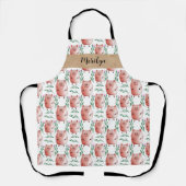 Cute Pig Apron –Farm Animal Kitchen & Baking Apron Schort (Voorkant)