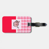 Cute Pig Bagagelabel (Achterkant horizontaal)