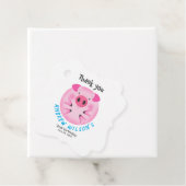 Cute Pig Ball Rustic Farm Party Animal Bedankjes Labels (In situ)