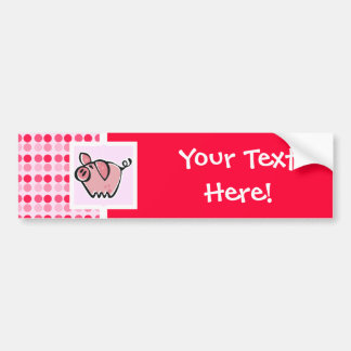 Cute Pig Bumpersticker