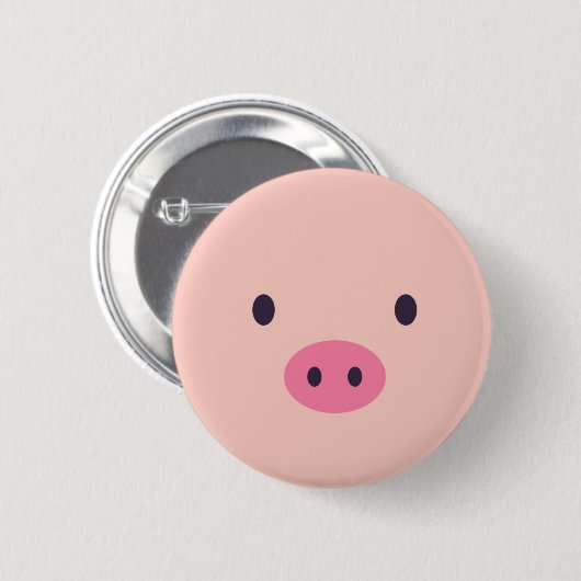 Cute Pig Buttonnen Ronde Button 5,7 Cm (Voorkant /achterkant)