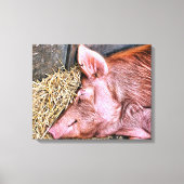 CUTE PIG CANVAS AFDRUK (Voorkant)