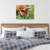 CUTE PIG CANVAS AFDRUK (Insitu (Slaapkamer))