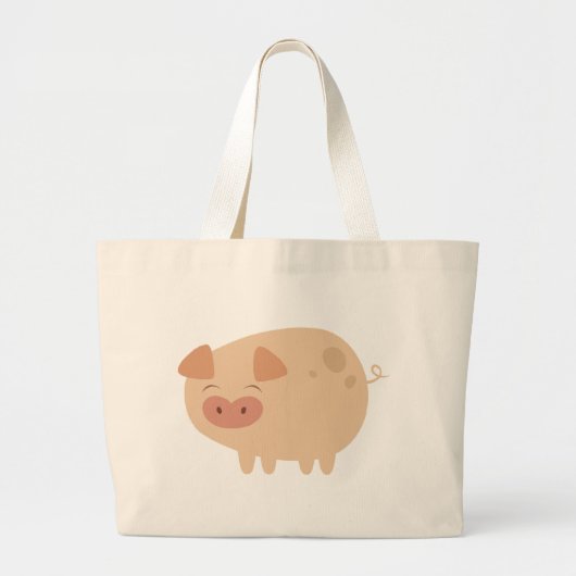 Cute Pig Canvas tas (Voorkant)