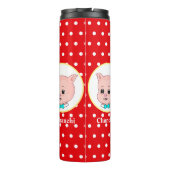 Cute Pig Cartoon Thermosbeker (Achterkant)