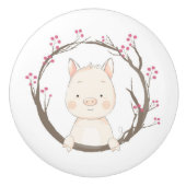 Cute Pig Ceramic Knob Keramische Knop (Voorkant)