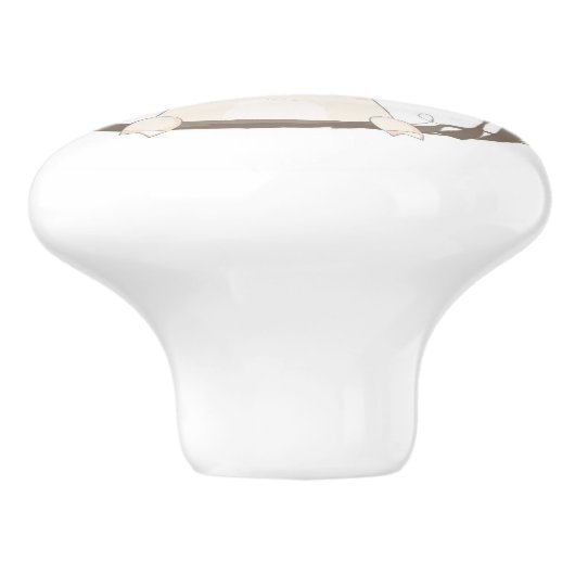 Cute Pig Ceramic Knob Keramische Knop (Zijkant)
