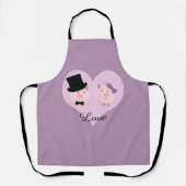 Cute Pig Couple Schort (Voorkant)