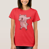 Cute Pig Dabber Dance T-Shirt (Voorkant)