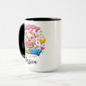 Cute Pig Day Mok – Lieve Varken Liefhebber (Voorkant links)