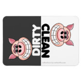 Cute Pig Dishwaser Magnet Magneet (Horizontaal)