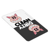 Cute Pig Dishwaser Magnet Magneet (Rechterzijde)