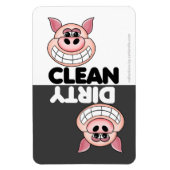Cute Pig Dishwaser Magnet Magneet (Verticaal)