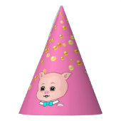 Cute Pig en Confetti Feesthoedjes (Links)