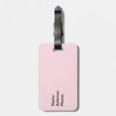 Cute Pig Face - kawaii minimalisme Bagagelabel (Achterkant verticaal)